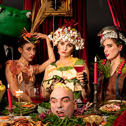 Radiohole - Now Serving. Amanda Bender, Erin Douglass, Maggie Hoffman, Eric Dyer. Photo by Walker Olesen.